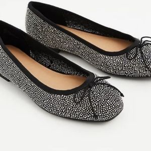 Torrid embellished rhinestone bow flats size 8W
